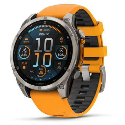 Smartwatch Garmin Fēnix 8, 47 mm, AMOLED, sklo, nerezová ocel, Slate Gray, silikonový pásek – černý
